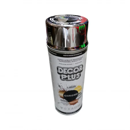 VOPSELE SI DILUANTI - SPRAY DECOR-PLUS 400ml efect chrom argintiu