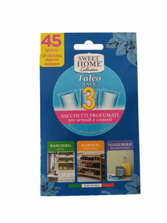 DETERGENTI RUFE - SWEET HOME SACHETI PARFUMATI 3 BUC TALCO