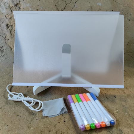 JUCARII SI ACCESORII PETRECERE - Tabla acrilica pentru desen cu LED  20*20 26A 33-2