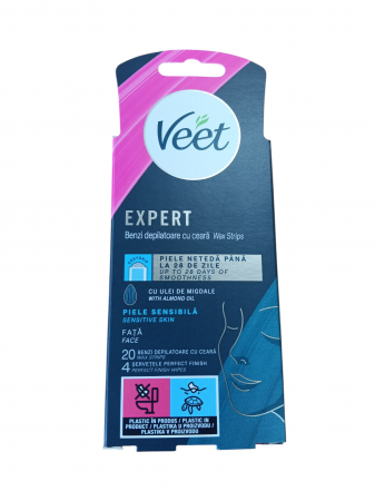 INGRIJIRE PERSONALA - VEET BENZI DEPILATOARE FATA 20BUC PIELE SENSIBILA