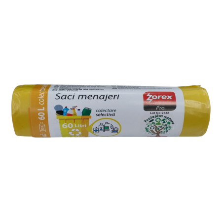 NeoSys - ZOREX SACI MENAJ 60L(10BUC) galbeni