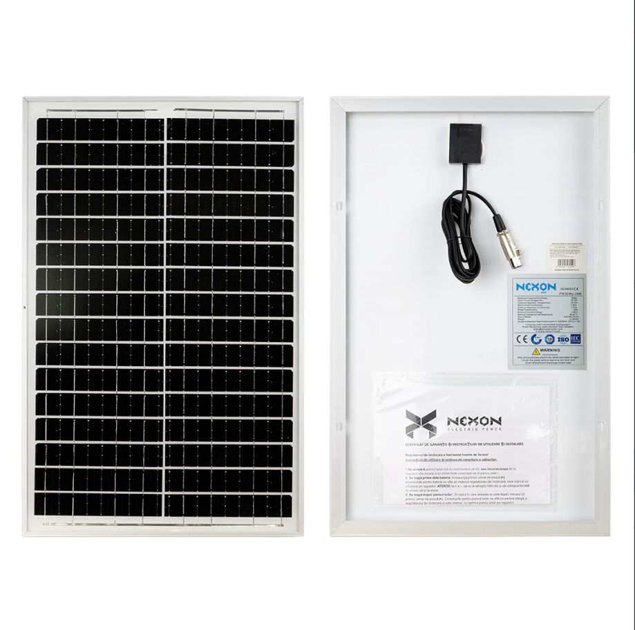 Napelem 30W Nexon HeavyShock villanypásztorokhoz tartó nélkül [1]