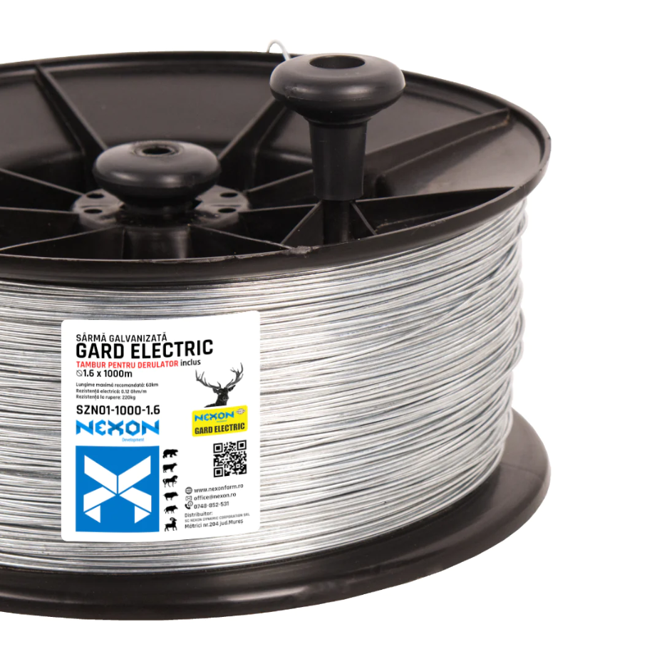 NEXON Galvanizált drót 1,6 mm 1000m 1-fémszál ±220kg tekercsben [2]