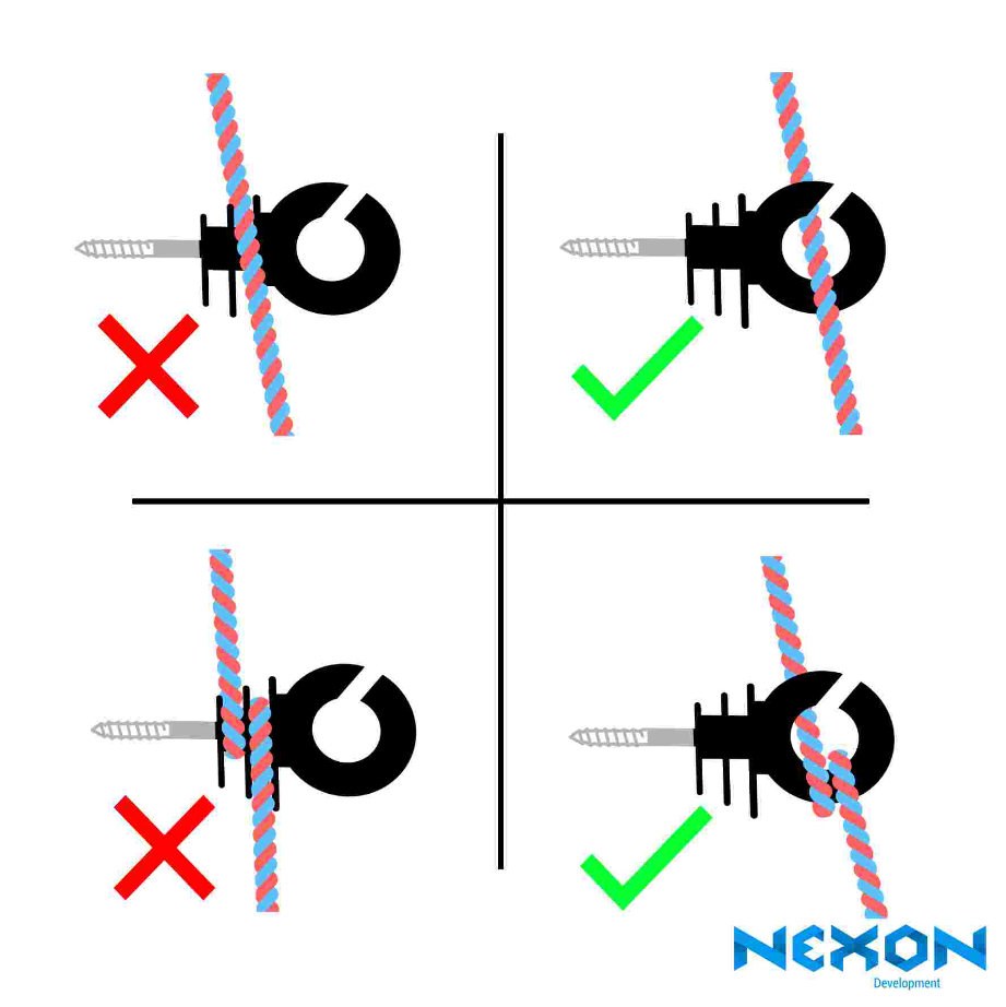 NEXON RED gyűrűs szigetelő Villanypásztorhoz [6]