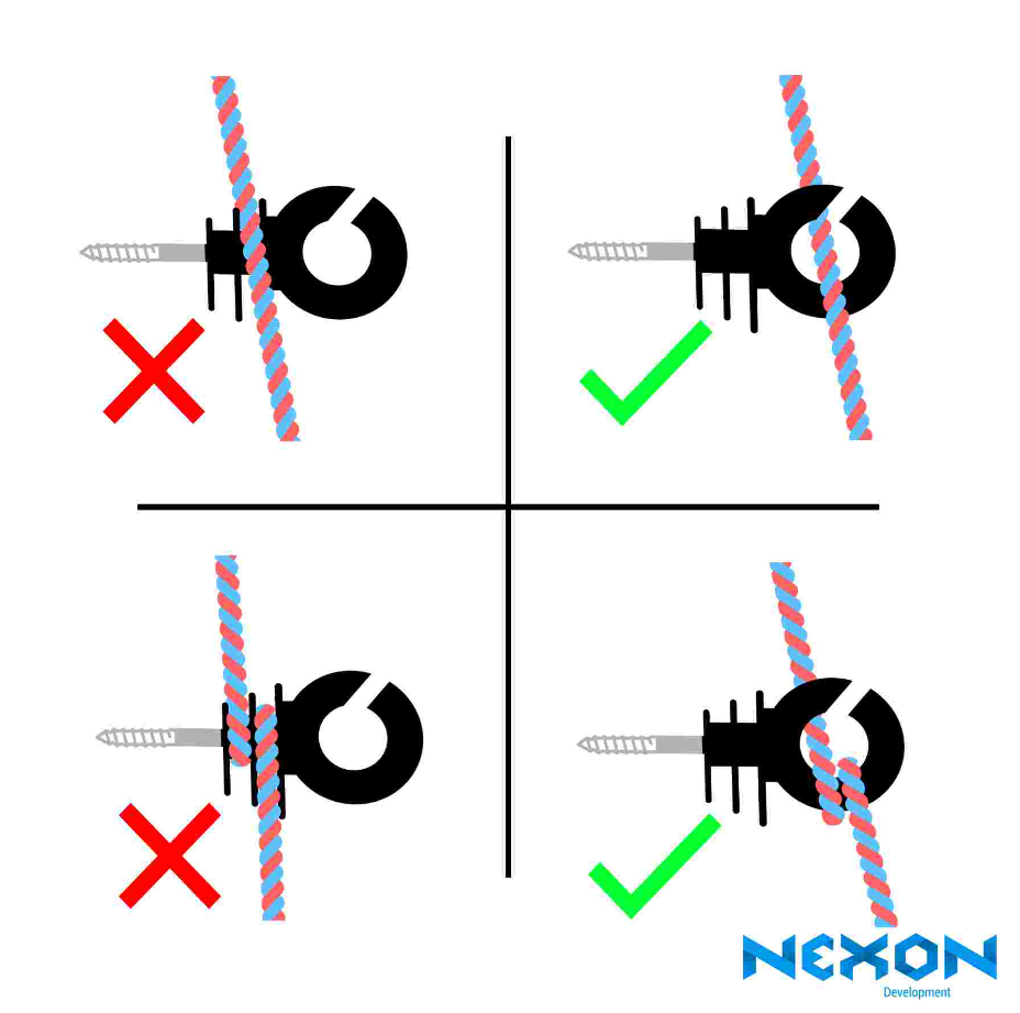 NEXON sárga gyűrűs szigetelő villanypásztorhoz [2]