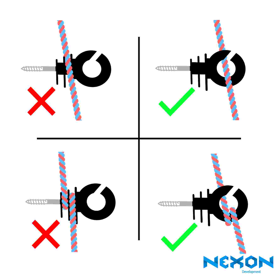 Villanypásztorhoz gyűrűs szigetelő NEXON PREMIUM 90 db [2]