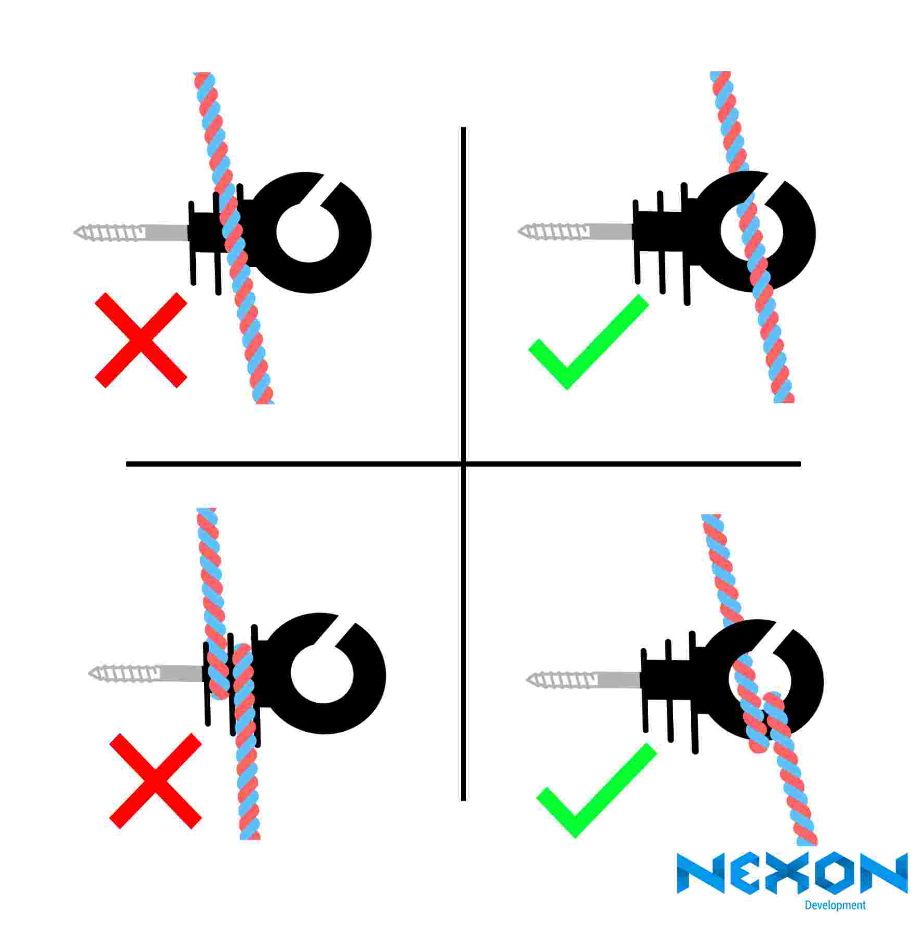 NEXON Extra (masszív) gyűrűs szigetelő villanypásztorhoz [5]