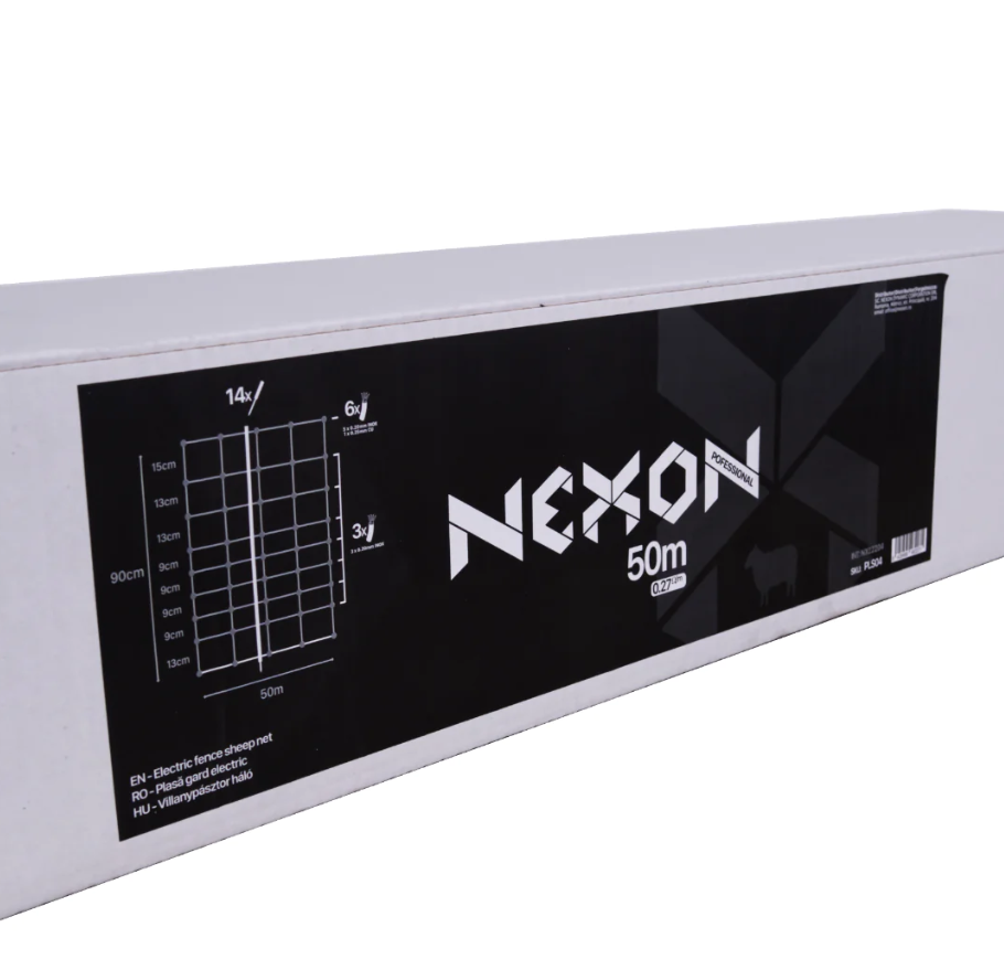 Villanypásztor háló NEXON 90 cm magas oszlopokkal [5]