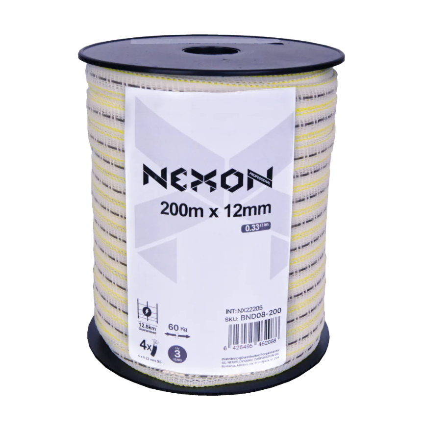 Villanypásztor szalag NEXON Professional, 200m, 4 szál, 60kg [1]