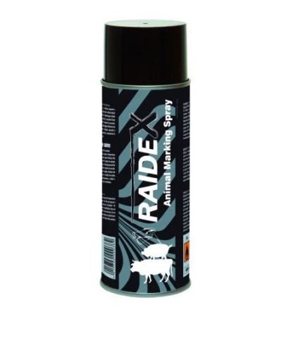 Raidex fekete állatjelölő spray szarvasmarhákhoz és sertésekhez – 400 ml [1]
