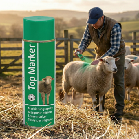Állatjelölés - TopMarker zöld állatjelölő spray juhokhoz – 500 ml