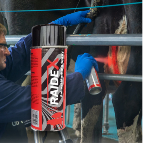 Állatjelölés - Raidex piros állatjelölő spray szarvasmarhákhoz és sertésekhez – 400 ml