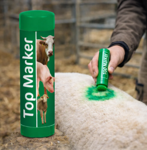 Állatjelölés - TopMarker zöld állatjelölő kréta sertésekhez, juhokhoz és szarvasmarhákhoz – 60 ml