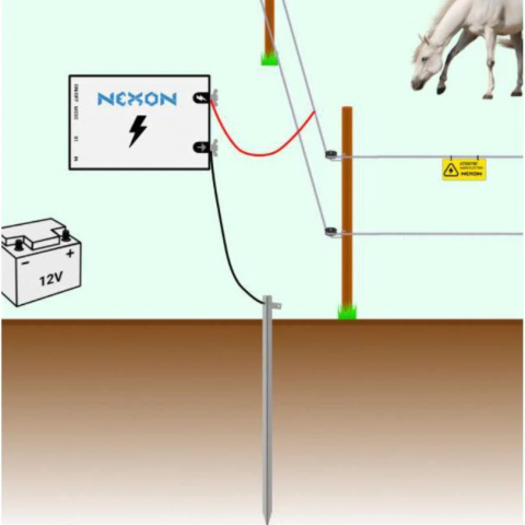 NEXON Földelő karó galvanizált 0,5 m-es [1]