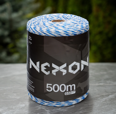 Villanypásztor zsinór/drót - NEXON BASIC 500 m 4 fémszál 90 kg-os szakítószilárdságú villanypásztor zsinór