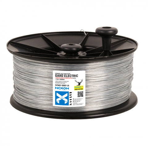 Villanypásztor zsinór/drót - NEXON Galvanizált drót 1,6 mm 1000m 1-fémszál ±220kg tekercsben