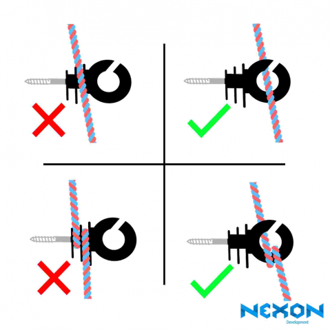 NEXON RED gyűrűs szigetelő Villanypásztorhoz [5]