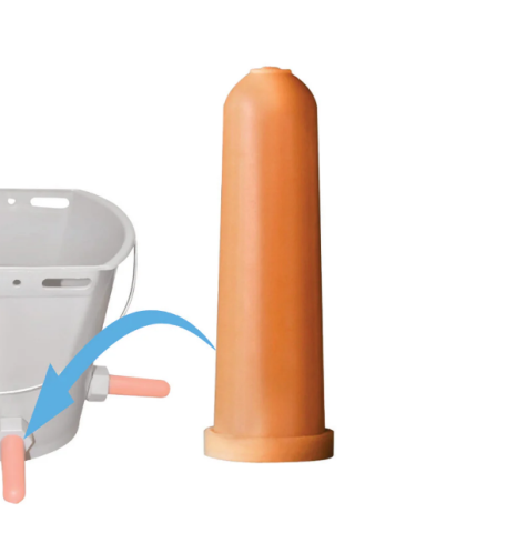 Állatitatók - TETIBLUE pót etetőcumi borjúitató vödörhöz – 35 × 100 mm