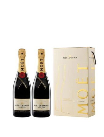 Sampanie / Champagne - Sampanie Moet Chandon Brut Imperial cutie cu 2 sticle x 750 ml