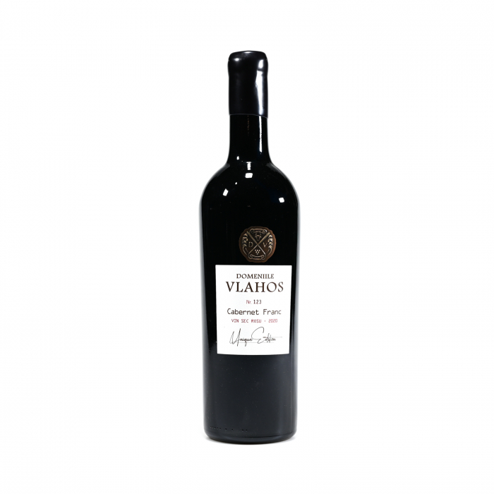 DOMENIILE VLAHOS CABERNET FRANC UNIQUE EDITION - ROSU SEC - PODGORIA VIN 0.75L [1]