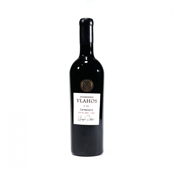 DOMENIILE VLAHOS CARMENERE UNIQUE EDITION - ROSU SEC - PODGORIA VIN 0.75L [1]