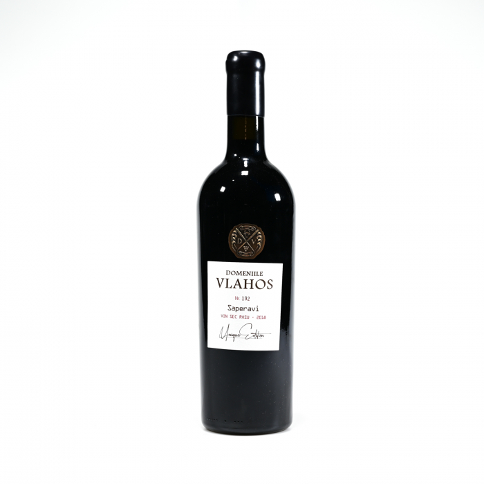 DOMENIILE VLAHOS SAPERAVI UNIQUE EDITION - ROSU SEC - PODGORIA VIN 0.75L [1]