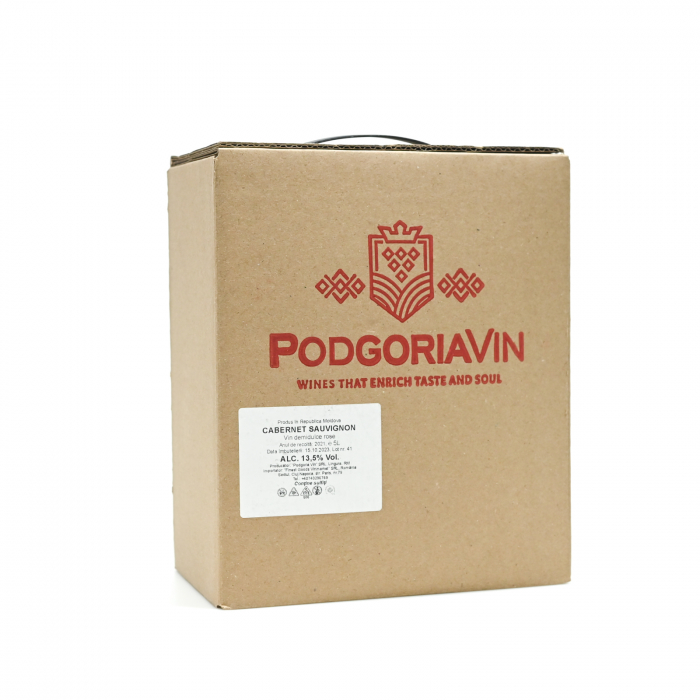VIN CABERNET SAUVIGNON - ROSE DEMIDULCE - Bag-in-Box Podgoria Vin 5L [1]