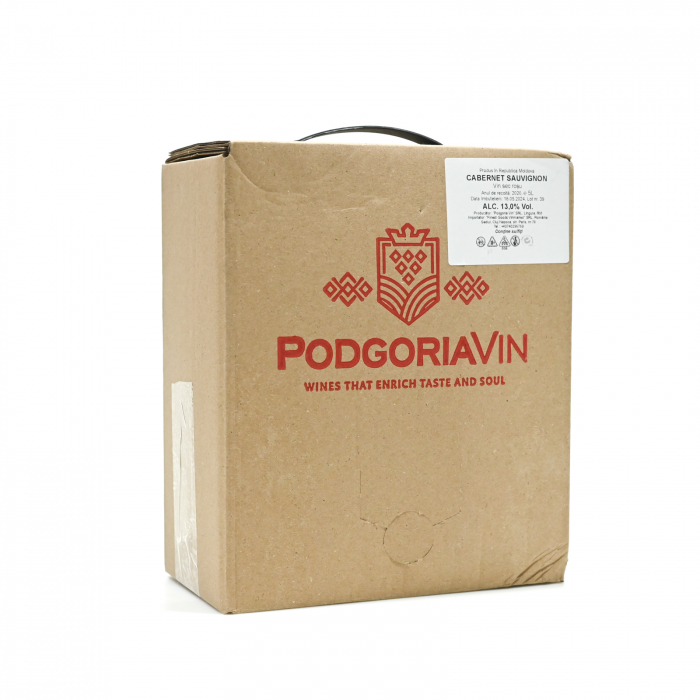 VIN CABERNET SAUVIGNON - ROSU SEC - Bag-in-Box Podgoria Vin 5L [1]