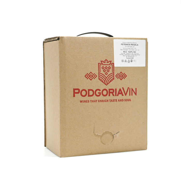 VIN FETEASCA REGALA - ALB DEMISEC - Bag-in-Box Podgoria Vin 5L [1]