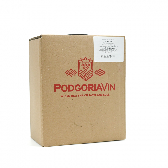 VIN MUSCAT - ALB DEMIDULCE - Bag-in-Box Podgoria Vin 5L [1]