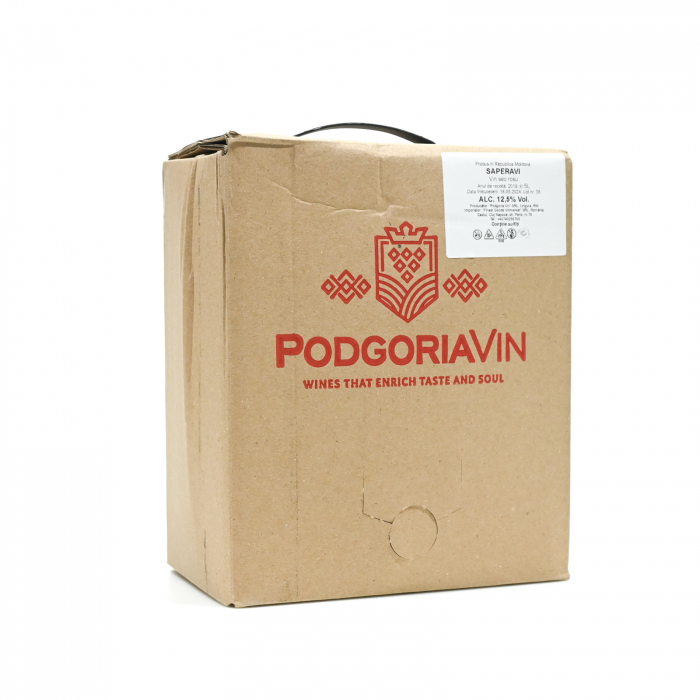 VIN SAPERAVI - ROSU SEC - Bag-in-Box Podgoria Vin 5L [1]