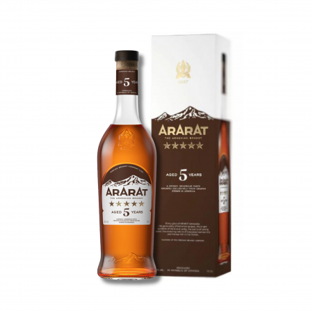 ARMENIA - ARARAT DIVIN / BRANDY - 5 ANI - YEREVAN BRANDY 0.7L
