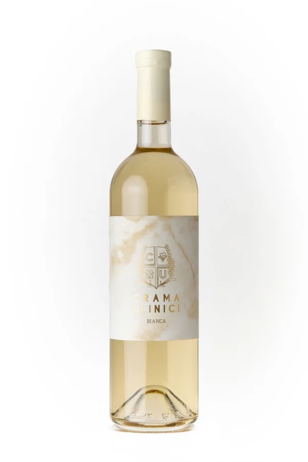 VIN ALB ÎN STICLĂ - BIANCA - ALB SEC - CRAMA ULINICI 0.75L