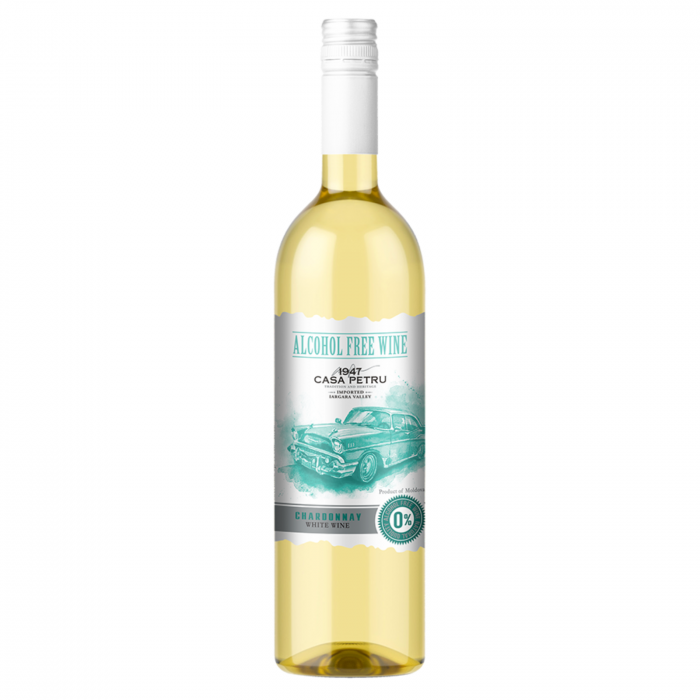 NON-ALCOOLICE - CASA PETRU CHARDONNAY - VIN DEZALCOOLIZAT ALB DEMIDULCE - 0.75L