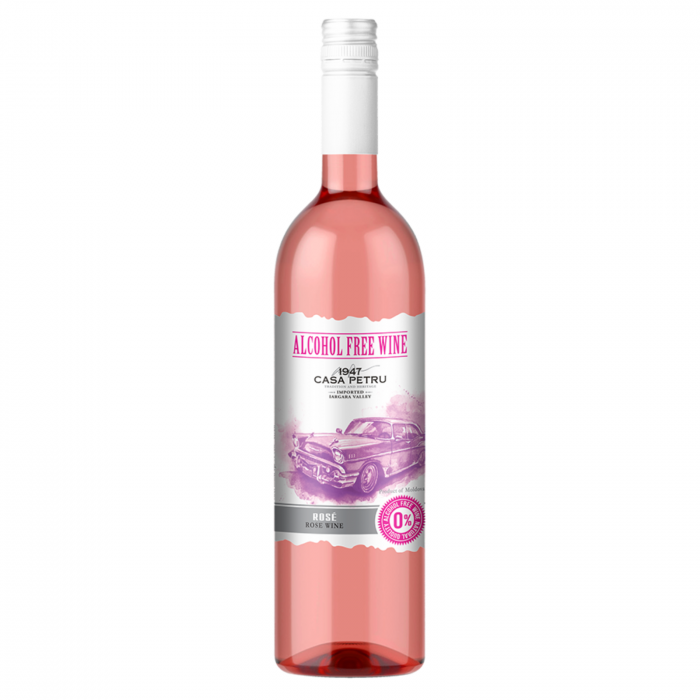 NON-ALCOOLICE - CASA PETRU ROSE - VIN DEZALCOOLIZAT ROSE DEMIDULCE - 0.75L