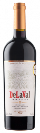 VIN ÎN STICLĂ - DELAVAL INSPIRATIA - ROSU SEC - VINIA TRAIAN 0.75L