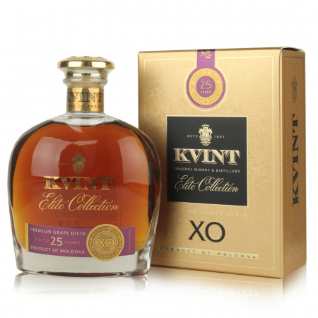 DIVIN & BRANDY - ELITE COLLECTION XO - 25 ANI - KVINT DIVIN 0.5L