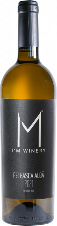 VIN ALB ÎN STICLĂ - FETEASCA ALBĂ - ALB SEC - I'M WINERY 0.75L