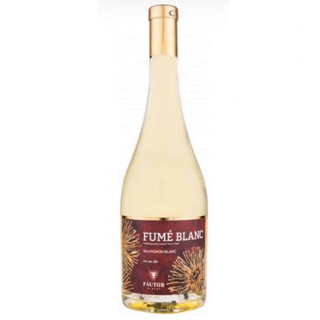 VIN ALB ÎN STICLĂ - FUME BLANC SAUVIGNON BLANC - ALB SEC - FAUTOR 0.75L