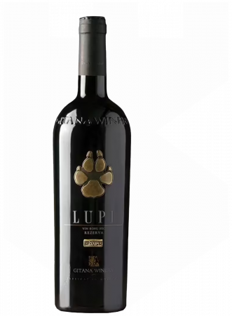 VIN ROȘU ÎN STICLĂ - GITANA LUPI (REZERVA 2018) - ROSU SEC - GITANA WINERY 0.75L