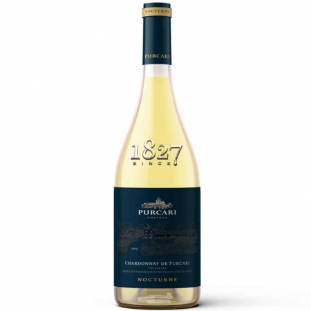 VIN ALB ÎN STICLĂ - NOCTURNE DE PURCARI - CHARDONNAY - ALB SEC - PURCARI 0.75L