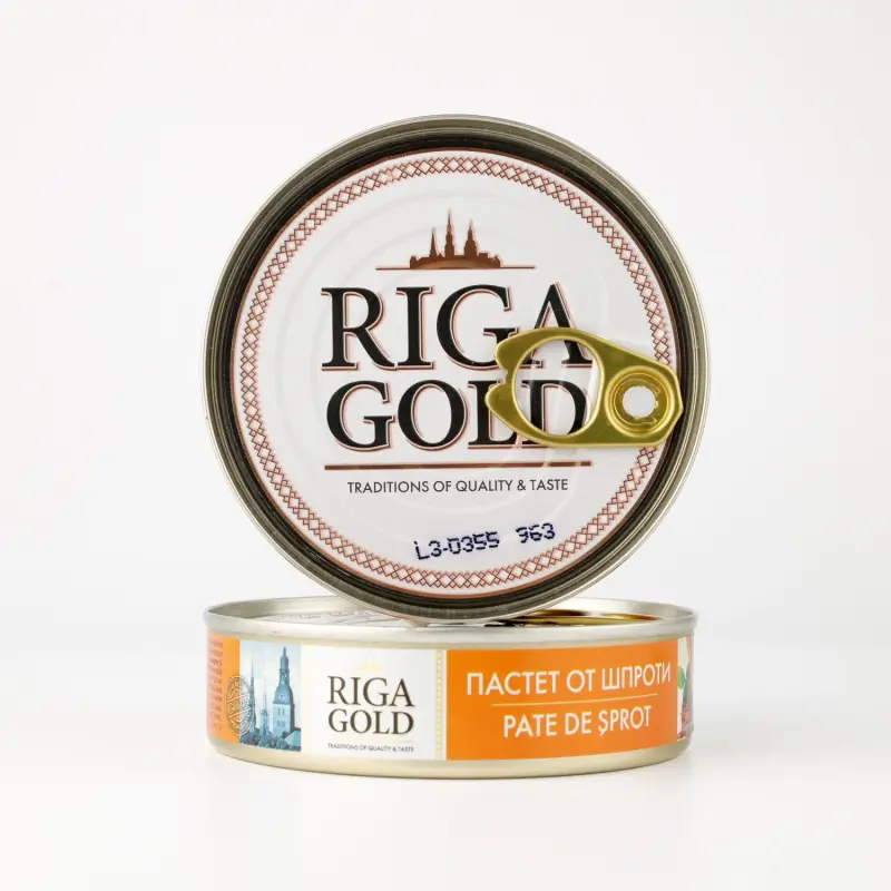 BĂCĂNIE - PATE DE ȘPROT RIGA GOLD 160g
