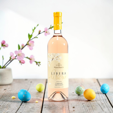 VIN ROSE ÎN STICLĂ - !PROMOȚIE DE PRIMĂVARĂ! LIBERA CABERNET SAUVIGNON - ROSE DEMISEC - PODGORIA VIN 0.75L !PROMOȚIE DE PRIMĂVARĂ!