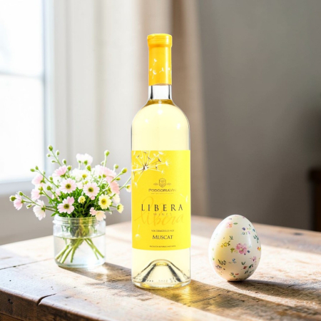 VIN DEMIDULCE ÎN STICLĂ - !PROMOȚIE DE PRIMĂVARĂ! LIBERA MUSCAT - ALB DEMIDULCE - Podgoria Vin 0.75L !PROMOȚIE DE PRIMĂVARĂ!