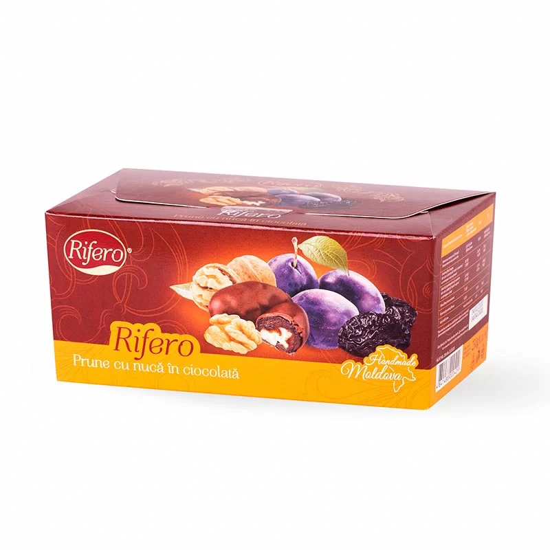 DULCIURI - PRUNE CU NUCĂ ÎN CIOCOLATĂ - RIFERO 230g