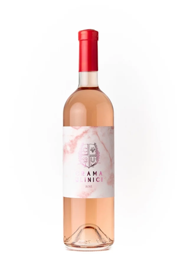VIN ROSE ÎN STICLĂ - ROSE - CABERNET & MERLOT - ROSE SEC - CRAMA ULINICI 0.75L