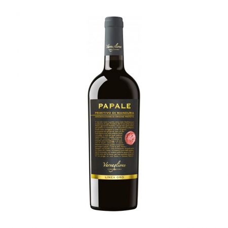 VIN ÎN STICLĂ ITALIA - VARVAGLIONE PAPALE LINEA ORO PRIMITIVO DI MANDURIA - ROSU SEC - VARVAGLIONE VIGNE & VINI 0.75L