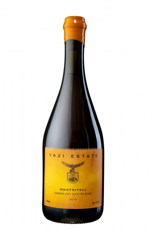 VIN ALB ÎN STICLĂ - VAZI ESTATE RKATSITELI - ALB SEC - LTDVAZI QVEVRI WINE 0.75L