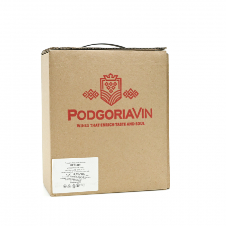 VIN BAG-IN-BOX - VIN MERLOT - ROSU DEMIDULCE - Bag-in-Box Podgoria Vin 5L