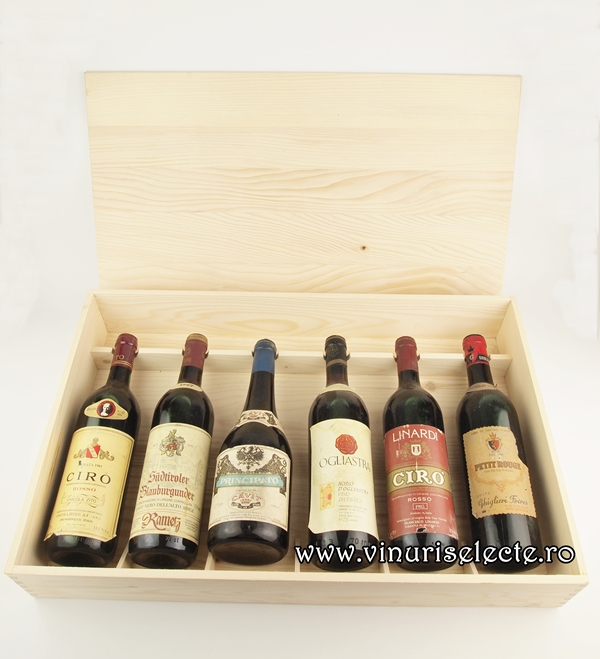 Cutie lemn masiv 6 sticle de vin 58x37x10 [2]